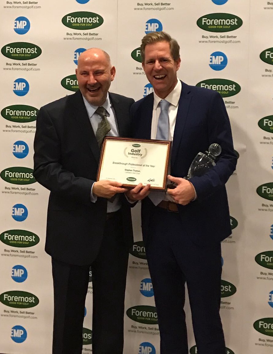 Steve Truman receiving his Foremost award